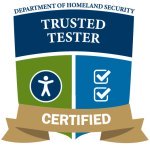 Department of homeland security trusted tester certified logo